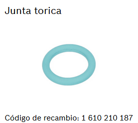 Junta torica para rotomartillo bosch GBH 2-24D / 1610210187